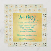 Uitnodigingen van de partij Honingbijen- en bloeme (Voorkant / Achterkant)