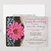 Uitnodigingen van de partij in het Zinnia-verband (Voorkant / Achterkant)