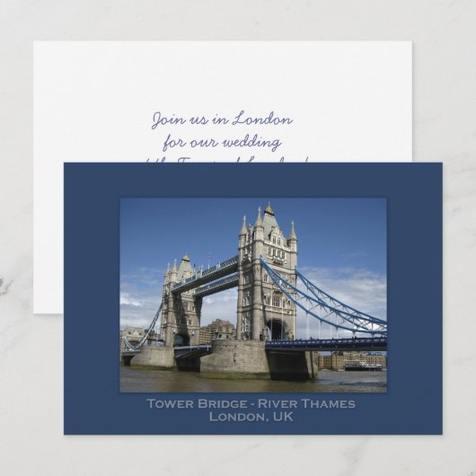 Uitnodigingen van de partij Londen, Engeland (Voorkant / Achterkant)