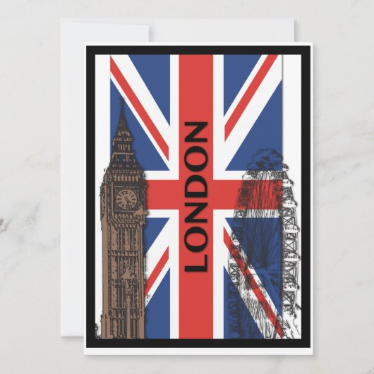 Uitnodigingen van de partij Londen, Engeland (Voorkant)
