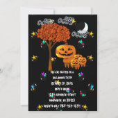 Uitnodigingen van de partij Pumpkin Head Halloween (Voorkant)