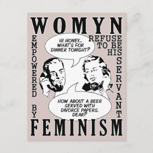 Uitnodigingen van de partij Retro Feminist Humor D