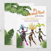 Uitnodigingen van de partij Rio Samba (Voorkant / Achterkant)