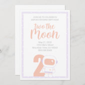 Uitnodigingen van de partij Ruimtemeisjes (Voorkant / Achterkant)