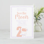 Uitnodigingen van de partij Ruimtemeisjes (Staand voorkant)