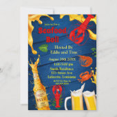Uitnodigingen van de partij Seafood Boil en Beer (Voorkant)
