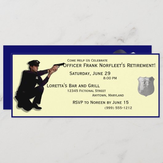 Uitnodigingen van de partij van de Aangepaste Pens (Voorkant / Achterkant)