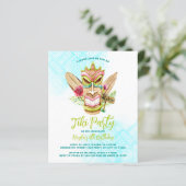 Uitnodigingen van de Partij van de begroting Tiki (Staand voorkant)