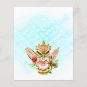 Uitnodigingen van de Partij van de begroting Tiki (Achterkant)