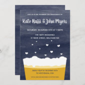 Uitnodigingen van de Partij van de bieren - een Vi (Voorkant / Achterkant)