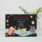 Uitnodigingen van de Partij van de Dag van de Film (Staand voorkant)