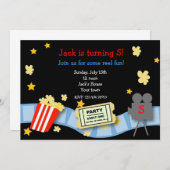 Uitnodigingen van de Partij van de Dag van de Film (Voorkant / Achterkant)