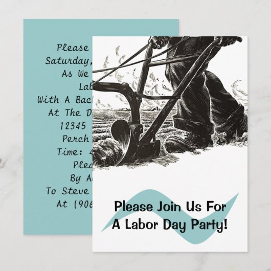 Uitnodigingen van de Partij van de Dag van de Lang (Voorkant / Achterkant)