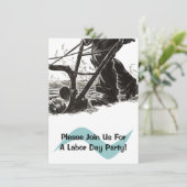 Uitnodigingen van de Partij van de Dag van de Lang (Staand voorkant)