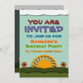 Uitnodigingen van de Partij van de Dagen van de na (Voorkant / Achterkant)