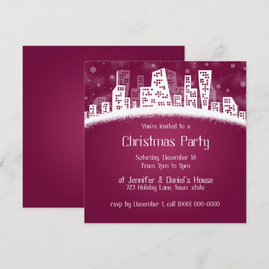 Uitnodigingen van de Partij van de Donderdag (Voorkant / Achterkant)