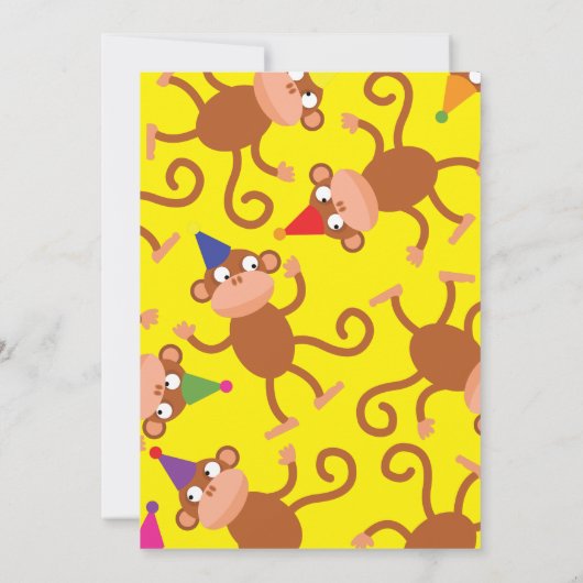 Uitnodigingen van de partij van de geboorte van he (Achterkant)