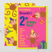 Uitnodigingen van de partij van de geboorte van he (Voorkant / Achterkant)