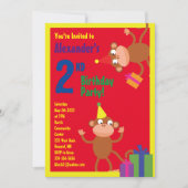 Uitnodigingen van de partij van de geboorte van he (Voorkant)