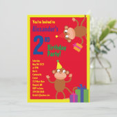 Uitnodigingen van de partij van de geboorte van he (Staand voorkant)