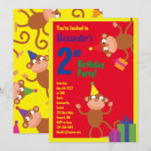 Uitnodigingen van de partij van de geboorte van he (Voorkant / Achterkant)