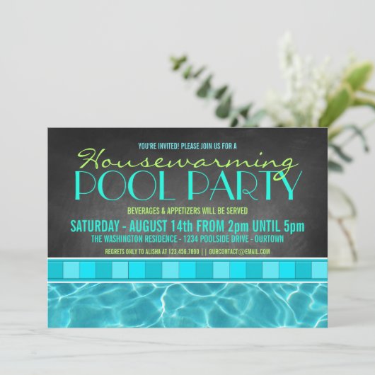 Uitnodigingen van de Partij van de Huisopwarming (Staand voorkant)