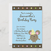 Uitnodigingen van de  Partij van de Mouse van de D (Achterkant)