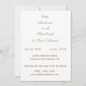 Uitnodigingen van de Partij van de Overeenkomst me (Achterkant)