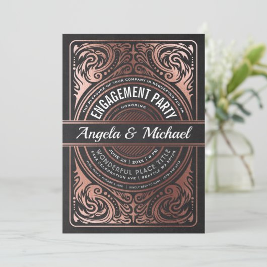 Uitnodigingen van de Partij van de Overeenkomst Zw (Staand voorkant)