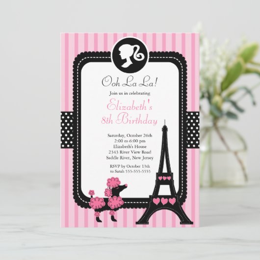 Uitnodigingen van de Partij van de Partij van de D (Staand voorkant)