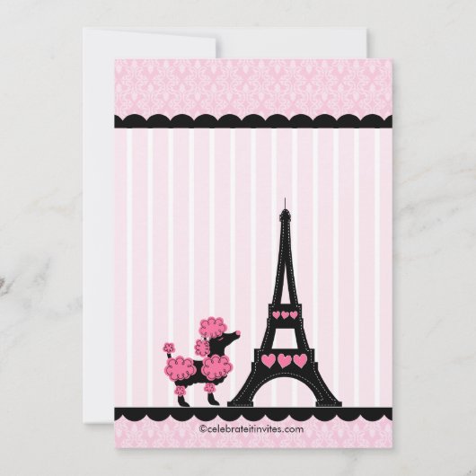 Uitnodigingen van de Partij van de Partij van de D (Achterkant)