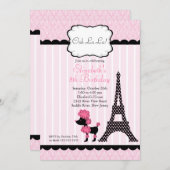 Uitnodigingen van de Partij van de Partij van de D (Voorkant / Achterkant)