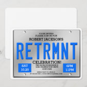 Uitnodigingen van de Partij van de Pensionering va (Voorkant / Achterkant)