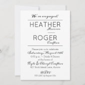 Uitnodigingen van de partij van de persoonlijke IN (Voorkant)