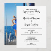 Uitnodigingen van de partij van de persoonlijke IN (Voorkant / Achterkant)