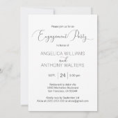 Uitnodigingen van de partij van de persoonlijke IN (Achterkant)