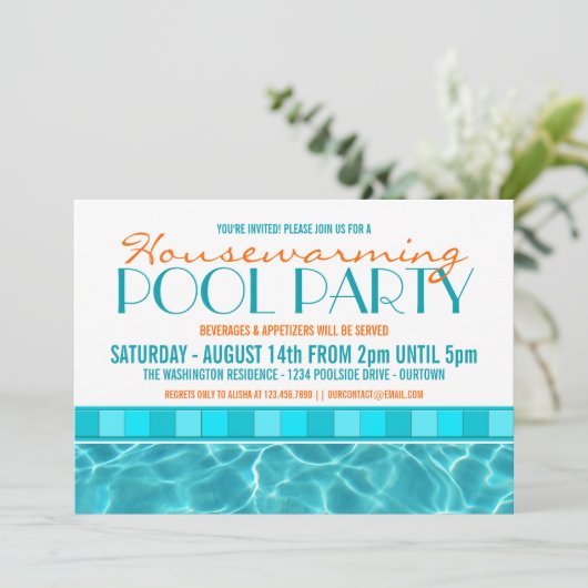 Uitnodigingen van de Partij van de Warming van het (Staand voorkant)