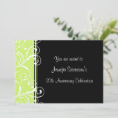 Uitnodigingen van de Partij van het Jubileum van d (Staand voorkant)