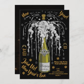 Uitnodigingen van de partij van het nieuwjaar op m (Voorkant / Achterkant)