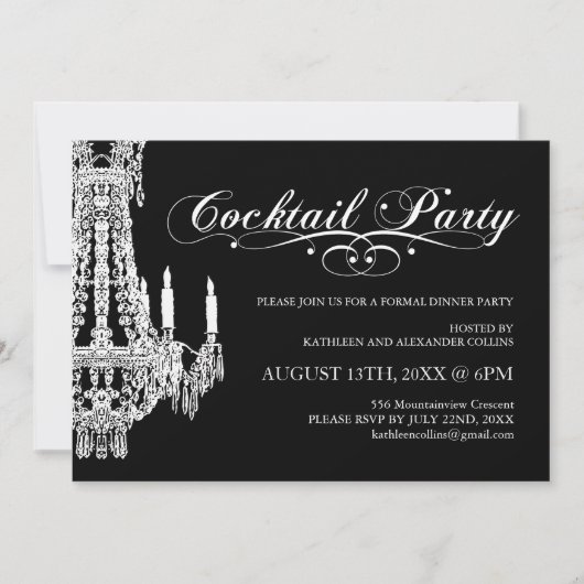 Uitnodigingen van de  Partij van het Zwart-wit (Voorkant)