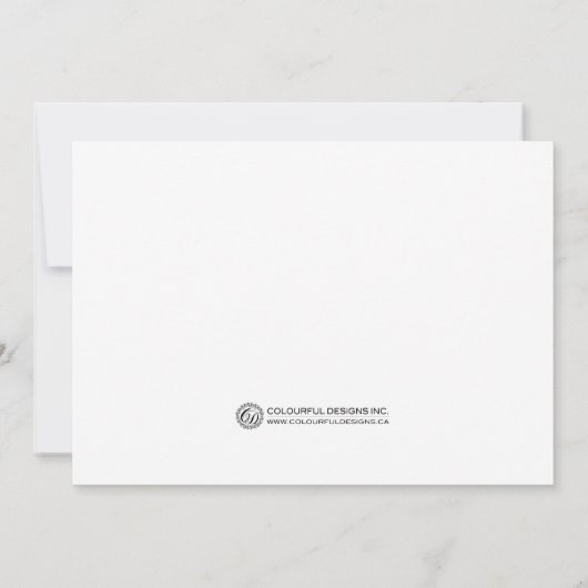 Uitnodigingen van de  Partij van het Zwart-wit (Achterkant)