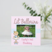 Uitnodigingen van de Partij van Lil' Ballerina / B (Staand voorkant)