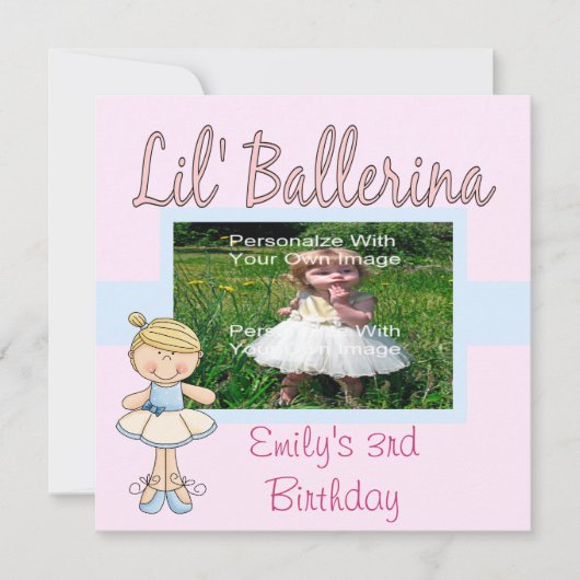Uitnodigingen van de Partij van Lil' Ballerina / B (Voorkant)