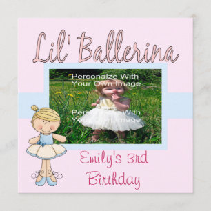 Uitnodigingen van de Partij van Lil' Ballerina / B
