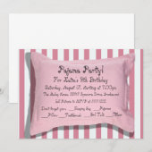 Uitnodigingen van de Partij van Pajama (Voorkant / Achterkant)