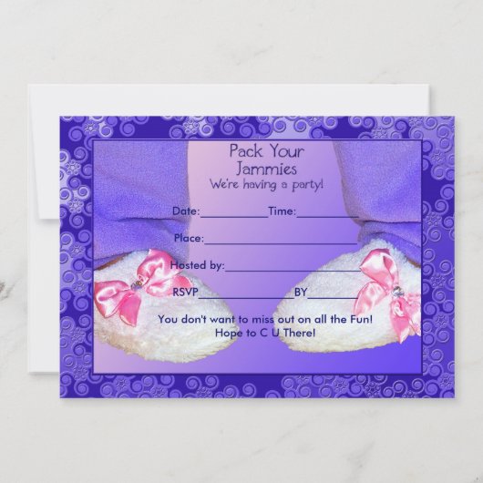 Uitnodigingen van de Partij van Pajama (Achterkant)