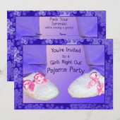 Uitnodigingen van de Partij van Pajama (Voorkant / Achterkant)