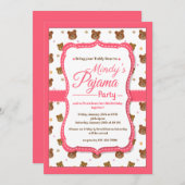 Uitnodigingen van de Partij van Pajama (Voorkant / Achterkant)