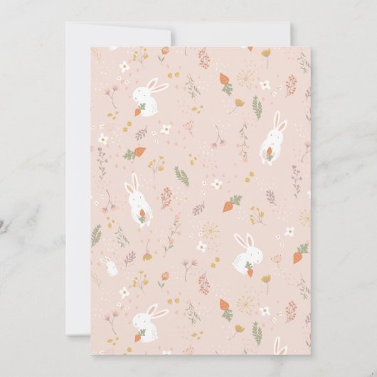 Uitnodigingen van de partij van Pasen Petals (Achterkant)