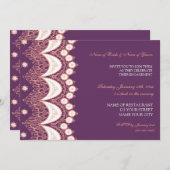 Uitnodigingen van de partij voor de betrokkenheid  (Voorkant / Achterkant)